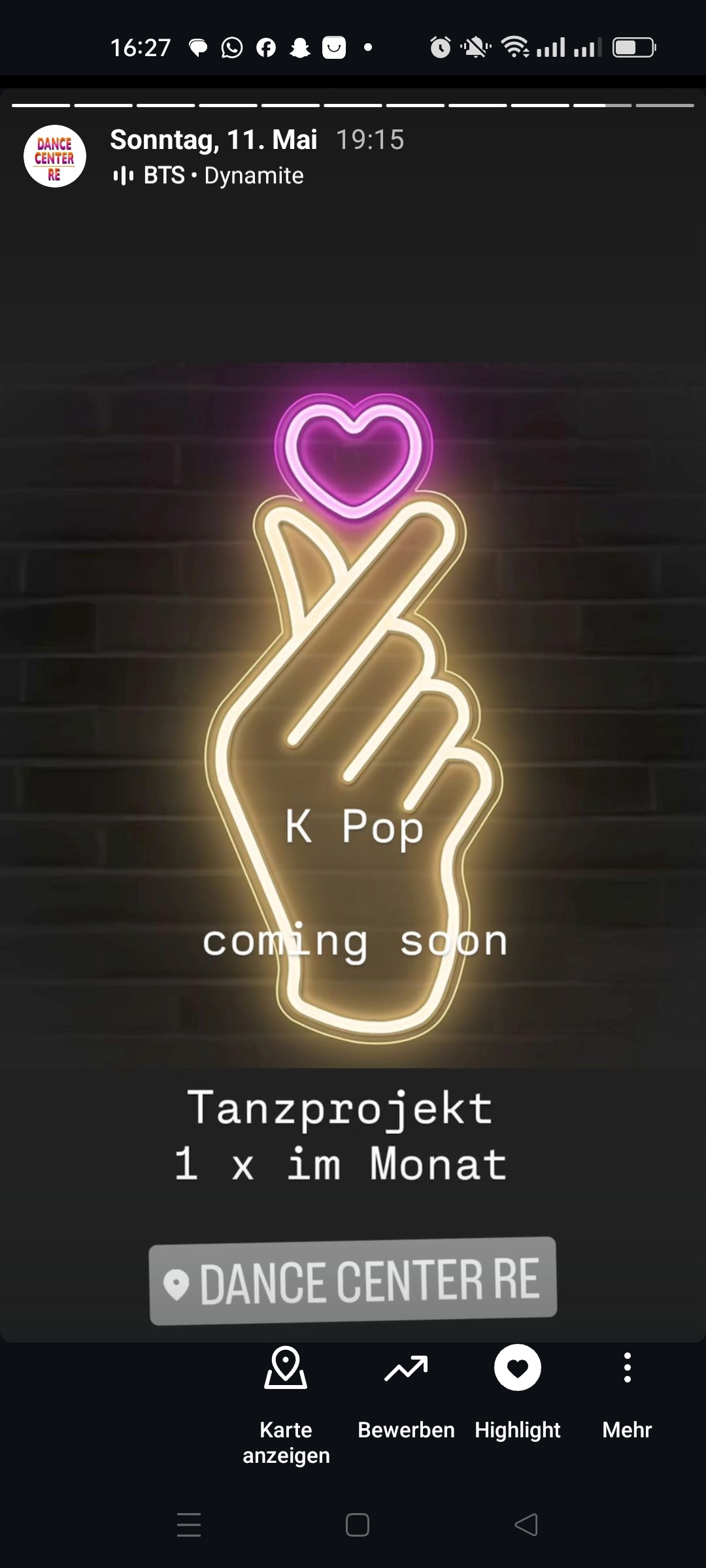 Probestunde  –  K – Pop Projekt   ERW. –   18.04.2026